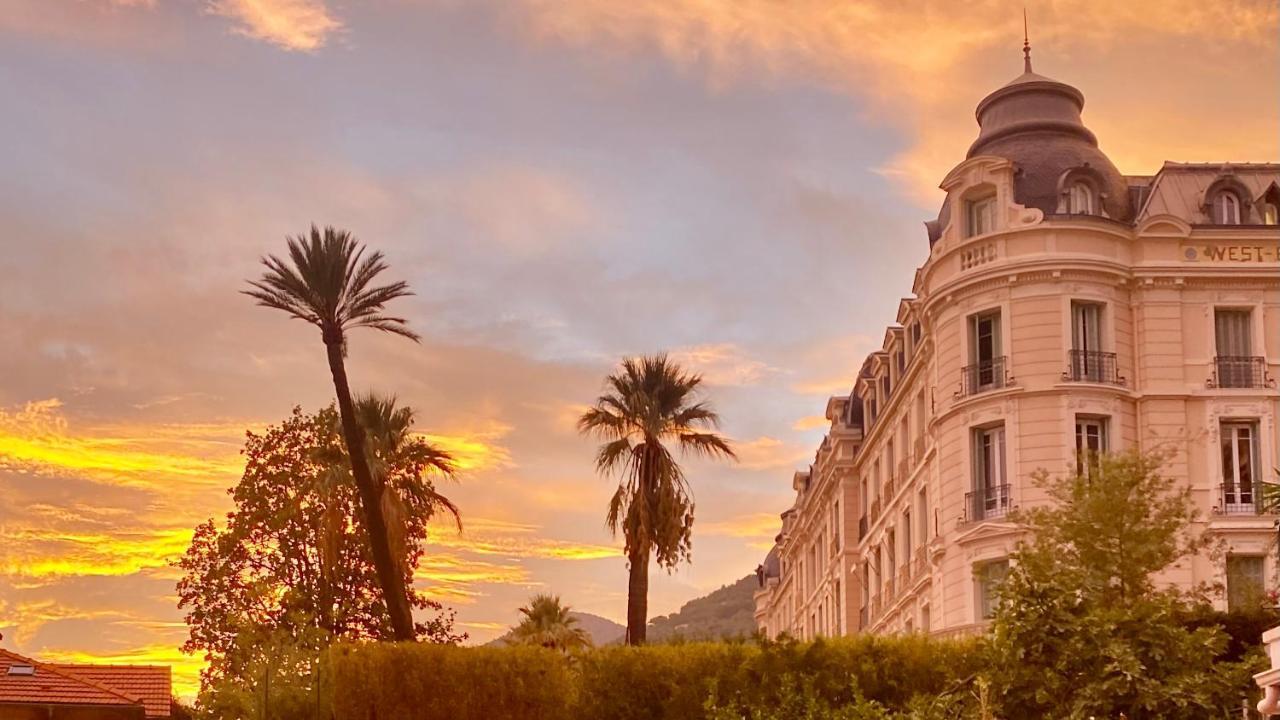 Studio Menton Proche Mer Climatise Wifi Bagian luar foto